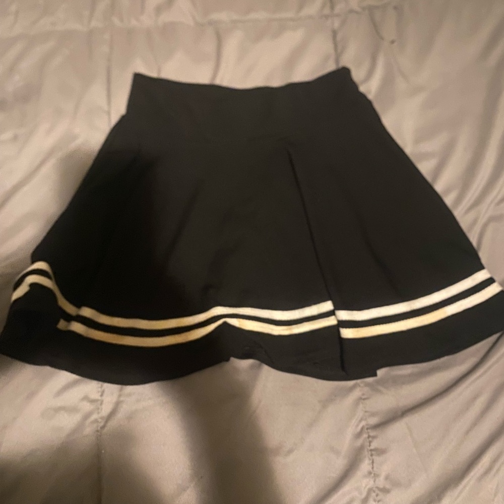 Black mini skirt